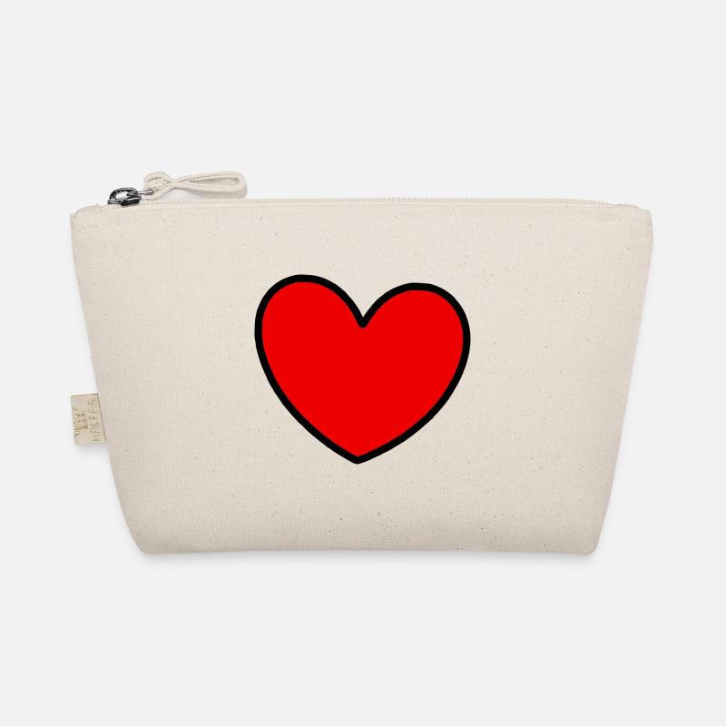 Saint-Valentin cœur rouge, st.valentin Trousse biologique