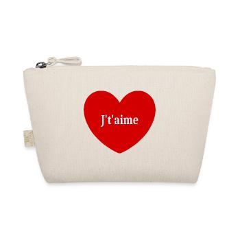 cœur rouge St. Valentin - Trousse biologique - nature - Devant