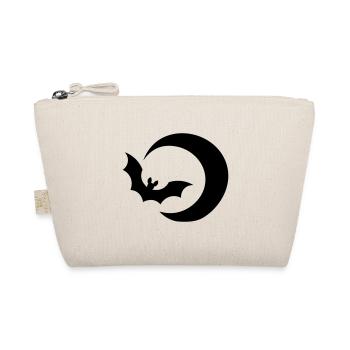 Bat & moon / bat & moon / night sky night - Organic Pouch - nature - Front