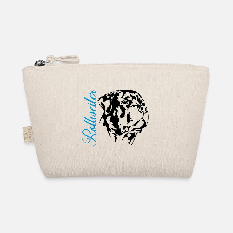 ROTTWEILER Hundeportrait Wilsigns Hunde Hund - Bio-Täschchen - Natur