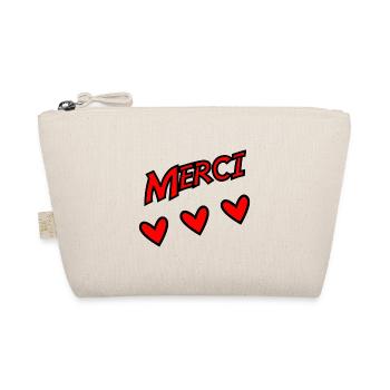 THANK YOU. THANKS. THANK YOU. ANNIVERSARY. BIRTH. - Organic Pouch - nature - Front