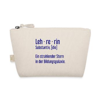 Lehrerin Lehrerinnen Schule Pädagogin Unterricht - Bio-Täschchen - Natur - Vorne