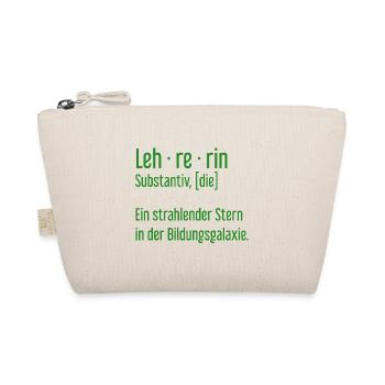 Lehrerin Lehrerinnen Schule Pädagogin Unterricht - Bio-Täschchen - Natur - Vorne
