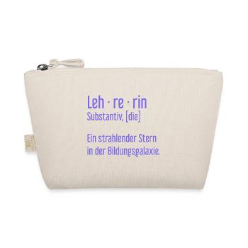 Lehrerin Lehrerinnen Schule Pädagogin Unterricht - Bio-Täschchen - Natur - Vorne