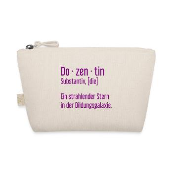 Dozentin Dozentinnen Schule Pädagogin Unterricht - Bio-Täschchen - Natur - Vorne