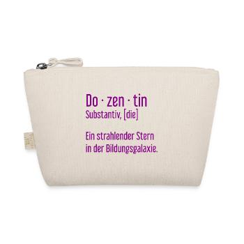 Dozentin Dozentinnen Schule Pädagogin Unterricht - Bio-Täschchen - Natur - Vorne