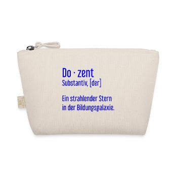 Dozent Dozenten Schule Pädagoge Unterricht - Bio-Täschchen - Natur - Vorne