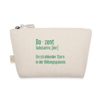 Dozent Dozenten Schule Pädagoge Unterricht - Bio-Täschchen - Natur - Vorne