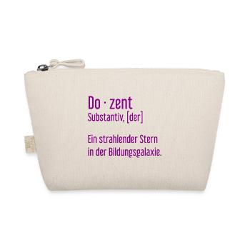 Dozent Dozenten Schule Pädagoge Unterricht - Bio-Täschchen - Natur - Vorne
