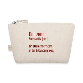 Dozent Dozenten Schule Pädagoge Unterricht - Bio-Täschchen - Natur - Vorne