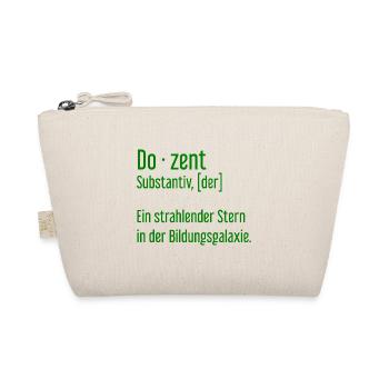 Dozent Dozenten Schule Pädagoge Unterricht - Bio-Täschchen - Natur - Vorne