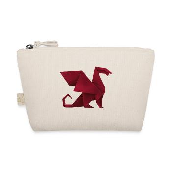 Origami Dragon - Organic Pouch - nature - Front