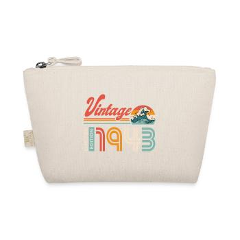 1943 Anniversary Retro Vintage Gift - Organic Pouch - nature - Front