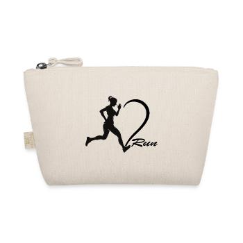 Runner Running Marathon RUN Running Shoes RunningGirl - Organic Pouch - nature - Front