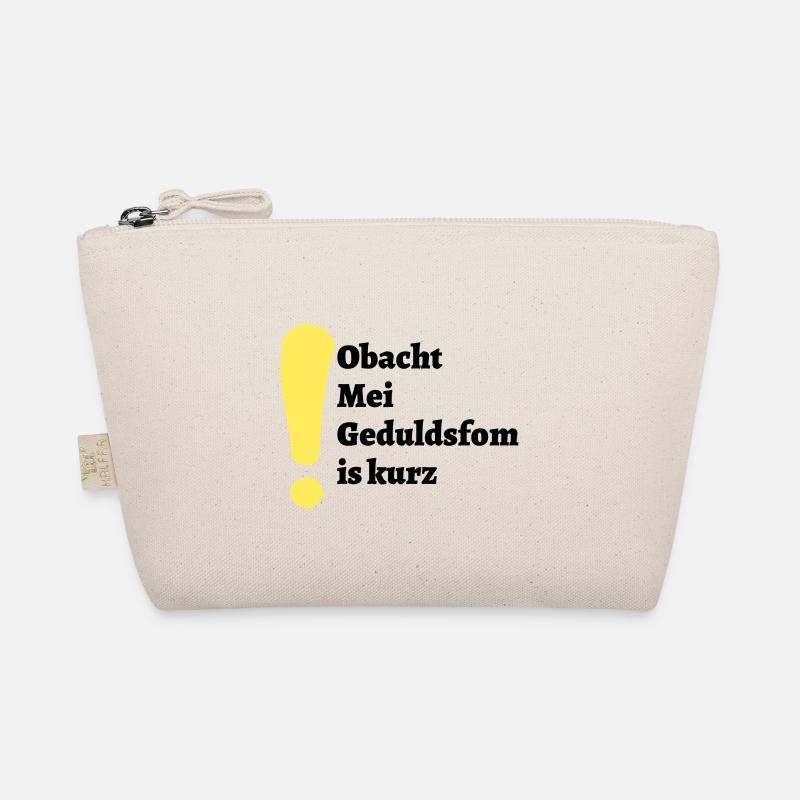 Obacht - bayerischer Spruch Bio-Täschchen