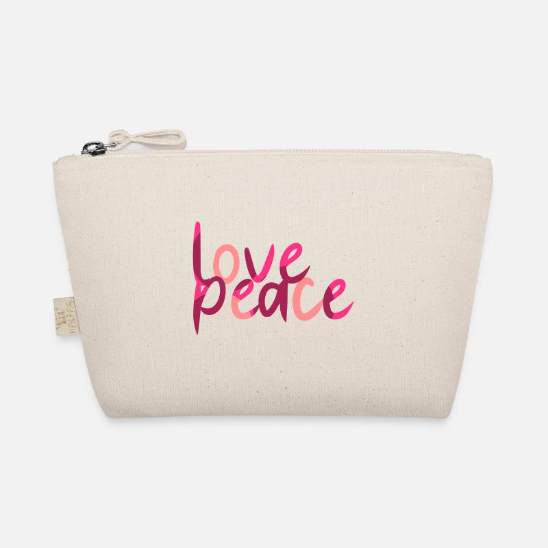 Love Peace. Statement für Frieden. - Bio-Täschchen - Natur