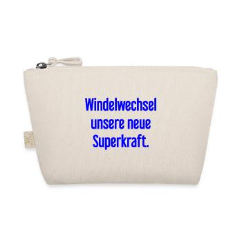 Windelwechsel – unsere neue Superkraft - Bio-Täschchen - Natur - Vorne