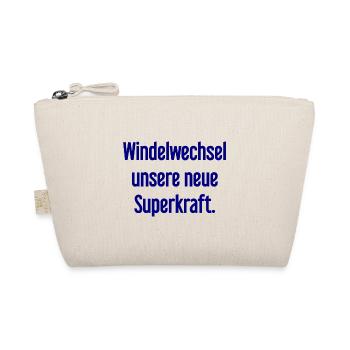 Windelwechsel – unsere neue Superkraft - Bio-Täschchen - Natur - Vorne