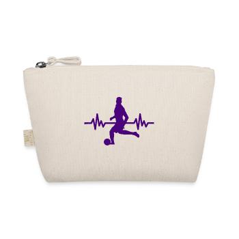 Herzschlag - Soccer / Sportverein Kicker Fußball - Organic Pouch - nature - Front