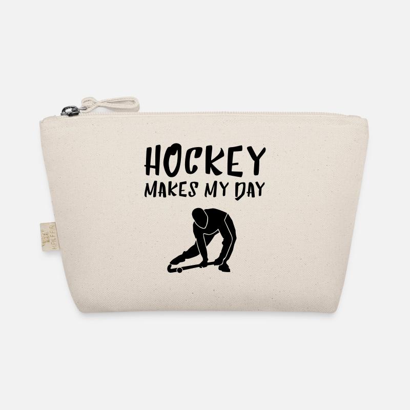 HOCKEY MAKES MY DAY - Bio-Täschchen - Natur