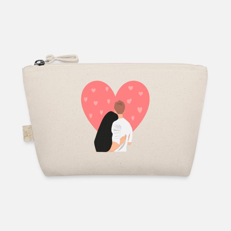 Romantisches Paar Bio-Täschchen