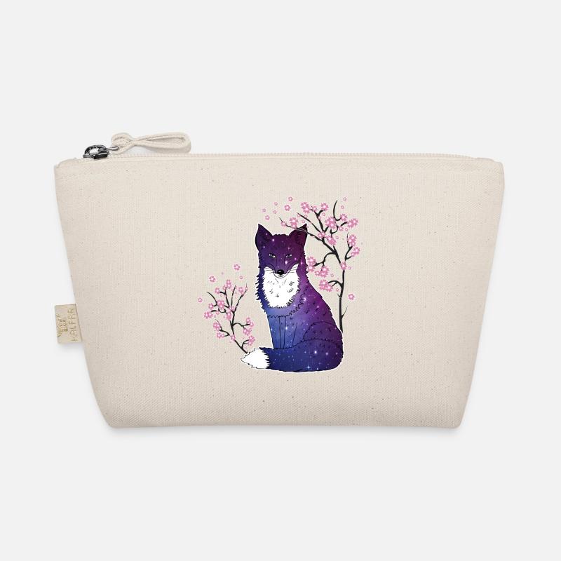 Fox Japanese Cherry Blossoms Gift Organic Pouch