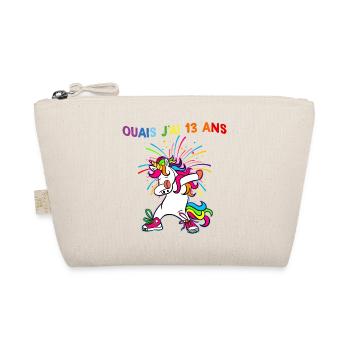 Ouais J'ai 13 Ans Humour Licorne - Trousse biologique - nature - Devant