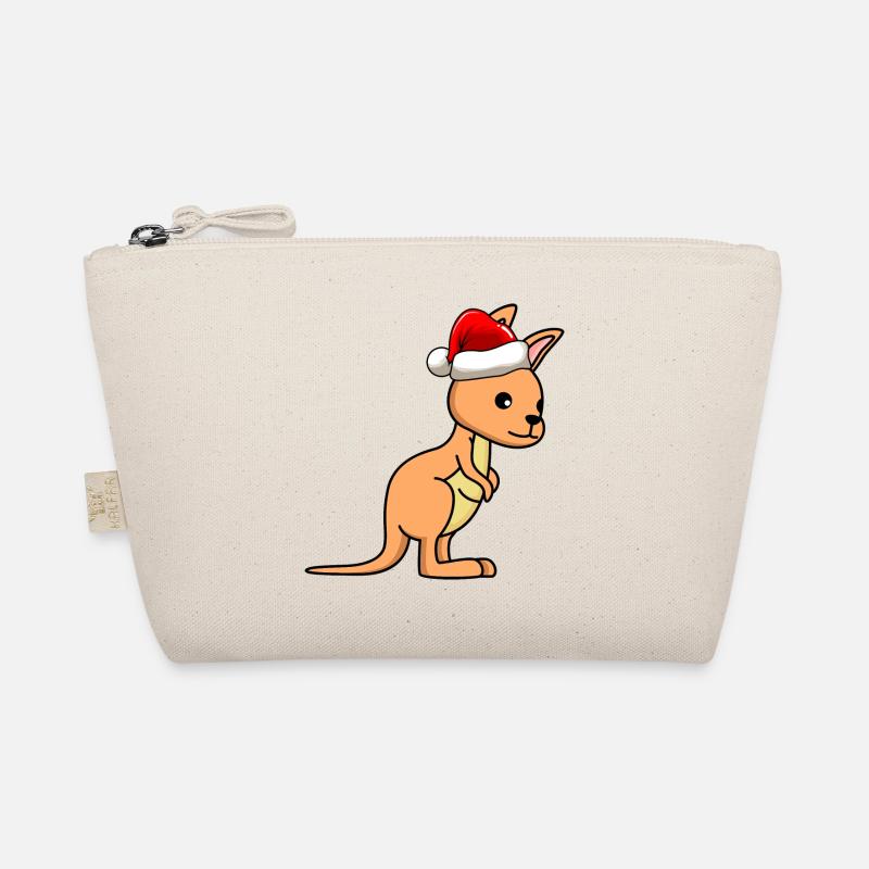 Kangaroo Comic Weihnachten Bio-Täschchen