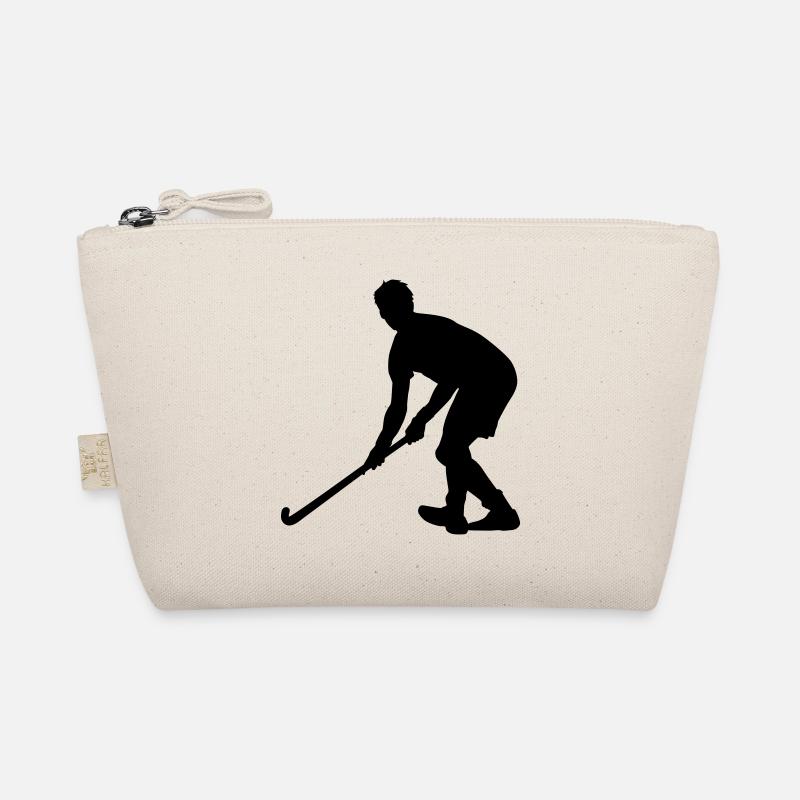 Hockey Feldhockey Geschenkidee - Bio-Täschchen - Natur