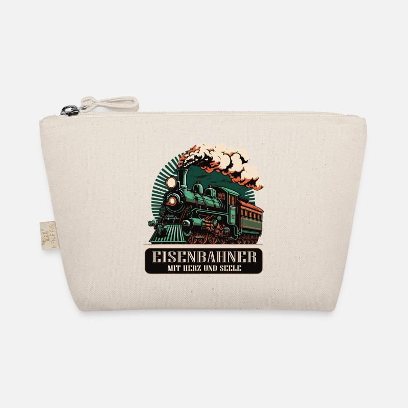 Eisenbahner mit Herz und Seele - Bio-Täschchen - Natur