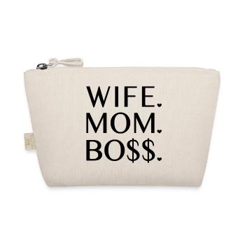 Wife Mom Boss - Organic Pouch - nature - Front