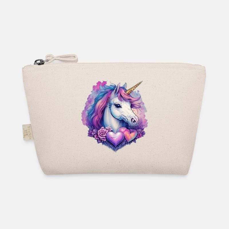 Einhorn Kopf Bio-Täschchen