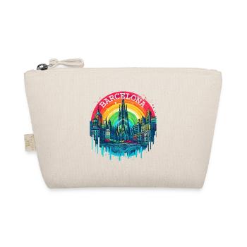 BARCELONA SPAIN LA SAGRADA FAMILIA CHURH RAINBOW - Organic Pouch - nature - Front