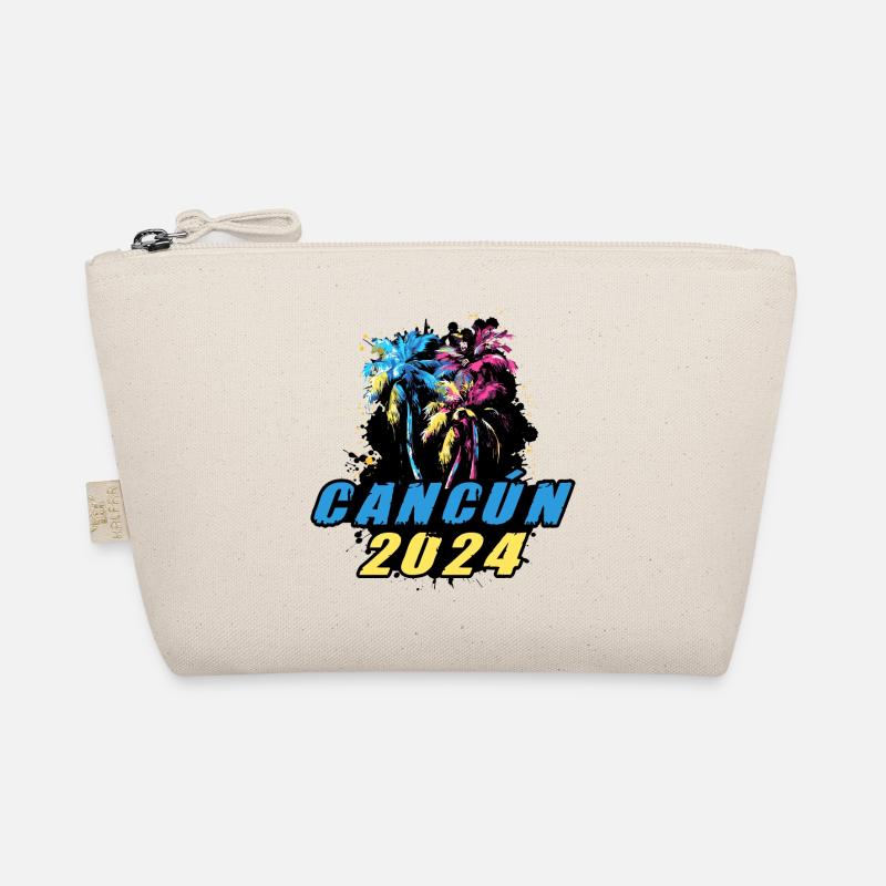 Cancun 2024 Urlaub Palmen Bunt Bio-Täschchen