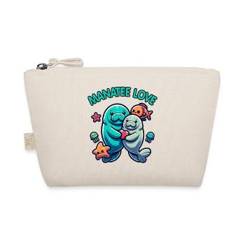 Manatees in love dugongs with colorful fish - Organic Pouch - nature - Front