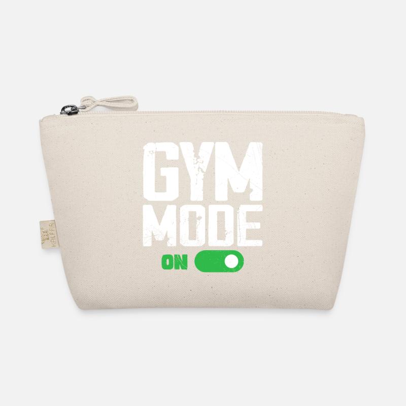 Gym-Modus bei Funny Beast Workout, Men Gym Lifting - Bio-Täschchen - Natur