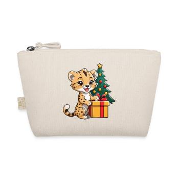 Mignon léopard célébrant Noël. - Trousse biologique - nature - Devant