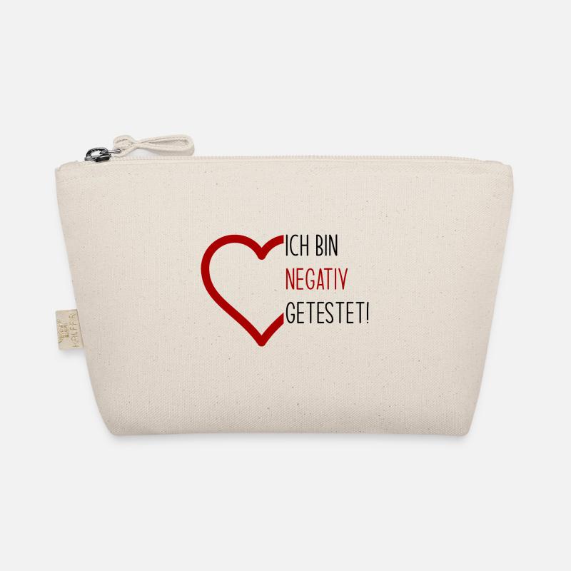Ich bin negativ getestet Bio-Täschchen