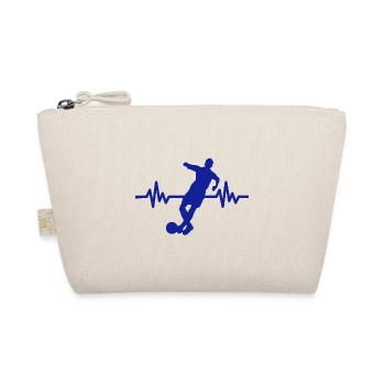 Herzschlag - Soccer / Sportverein Kicker Fußball - Organic Pouch - nature - Front