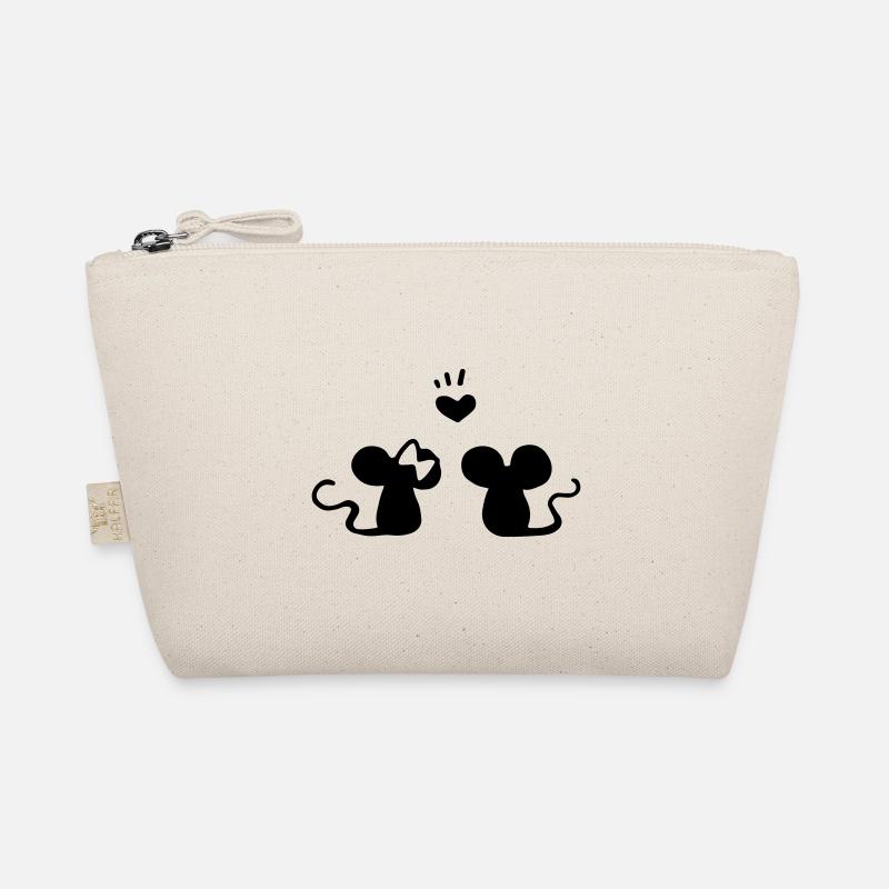 Enamored mice / lovers / mouse couple love Organic Pouch