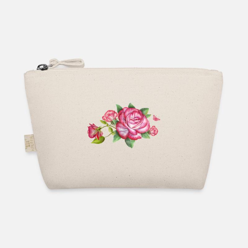 fleurs roses en gros plan isolées sur blanc b Trousse biologique
