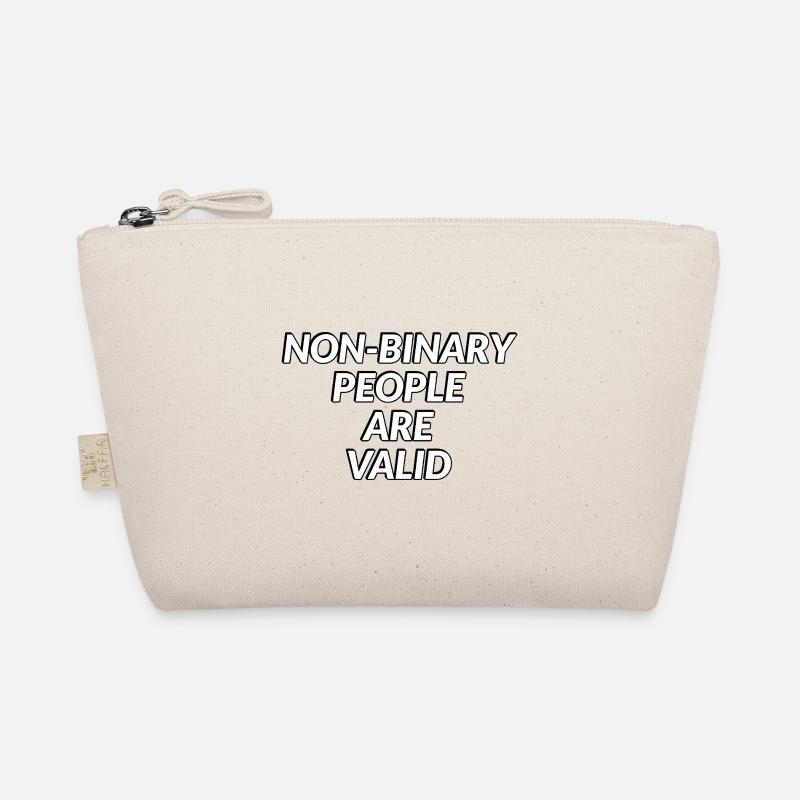 Non Binary People Are Valid Organic Pouch