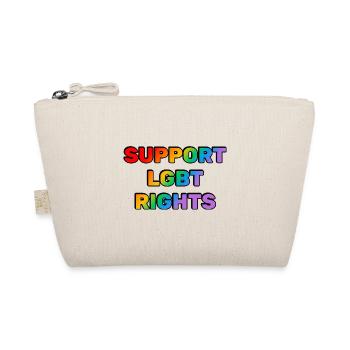 Unterstützen Sie die Regenbogenflagge für LGBT-Rechte - Bio-Täschchen - Natur - Vorne