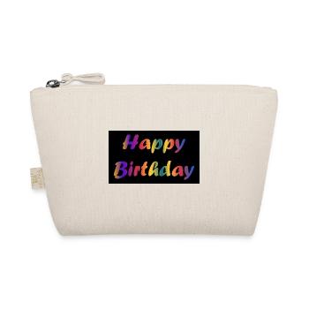 HAPPY BIRTHDAY. HAPPY BIRTHDAY. ANNIVERSARY. - Organic Pouch - nature - Front