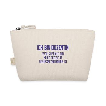 Dozentin - Mein offizieller Superhelden-Beruf! - Bio-Täschchen - Natur - Vorne