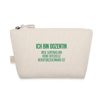 Dozentin - Mein offizieller Superhelden-Beruf! - Bio-Täschchen - Natur - Vorne