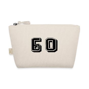 60. 60 YEARS. 60TH ANNIVERSARY. BIRTHDAY 60 YEARS. - Organic Pouch - nature - Front