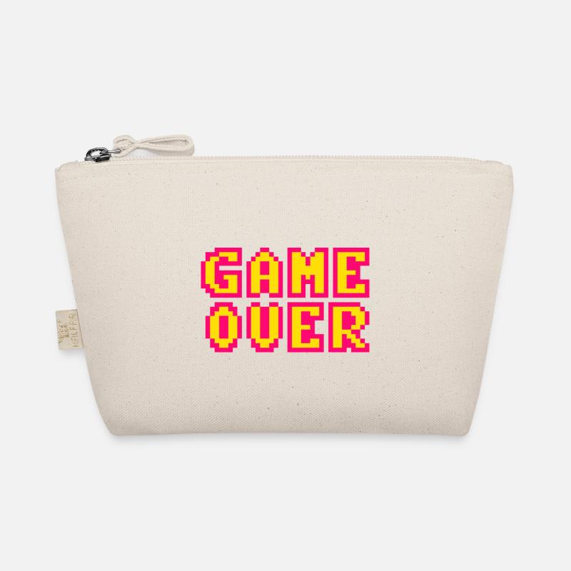 Game Over retrogaming vintage pixels Organic Pouch