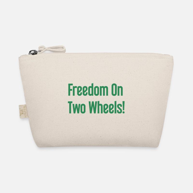 Freedom on Two Wheels - Cyclist Design Organic Pouch