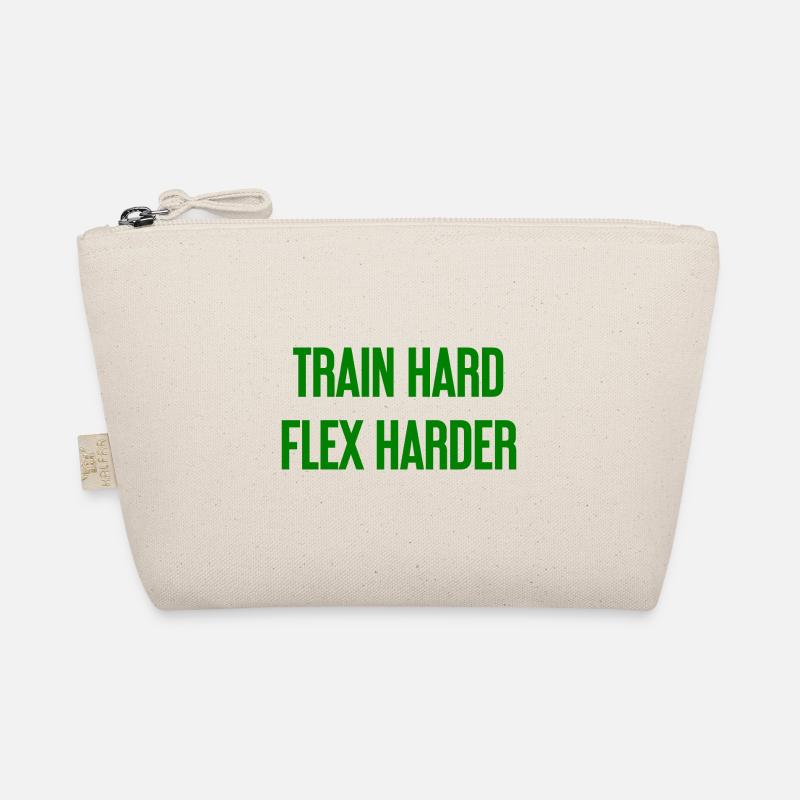 Train Hard Flex Harder Bio-Täschchen